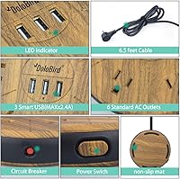 DoloBird Power Strip Surge Protector TP-FC3U6S — image 7