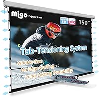 MIGO 150-Inch Pull Down Electric Projector Screen — image 1