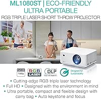 Optoma ML1080ST Ultra-Portable Short Throw Full HD Laser Projector — image 6