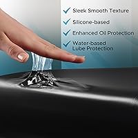 Eroticgel Black Vinyl Queen Waterproof Massage Bed Sheet — image 4