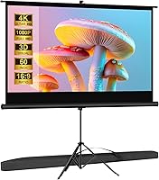 SCREENMAX 60-inch Outdoor Projector Screen with Tripod Stand — image 1