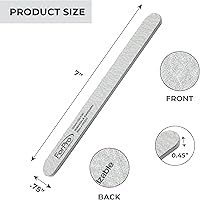 ForPro Professional Collection Zebra Foam Board 100/180 Grit Nail File 50-Count — image 2