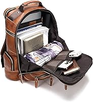 LANNSYNE Vintage Genuine Leather Backpack for Men — image 2