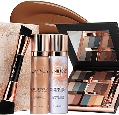 LUMINESS Airbrush Flawless 4-PC Makeup Kit - Shade 13 Deep