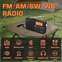 XHDATA D109WB Portable AM/FM/SW/LW Weather Radio — image 2