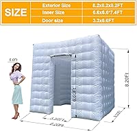 CZGBRO Inflatable Photo Booth Enclosure 8.2x8.2ft — image 4