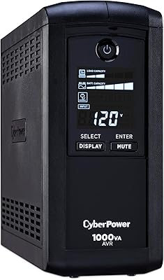 CyberPower CP1000AVRLCD UPS Battery Backup