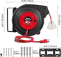 WILAWELS Retractable Extension Cord Reel 45FT 12AWG/3C SJTOW — image 9