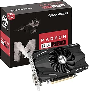 maxsun AMD Radeon RX 550 4GB GDDR5 GPU