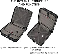 TydeCkare 16″ Carry-on Luggage with 2 Laptop Compartments — image 5
