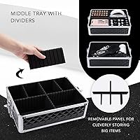 FRENESSA 3 in 1 Rolling Makeup Train Case — image 5