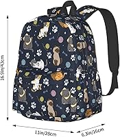 Cute Cats Backpack for Women 16.9-inch Travel Casual Laptop Backpack — image 5