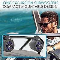 Pyle PLMRLEWB47BB Waterproof Marine Wakeboard Tower Speakers — image 7