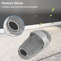 Kibhous Silicone Shower Foot Scrubber (Gray) — image 6