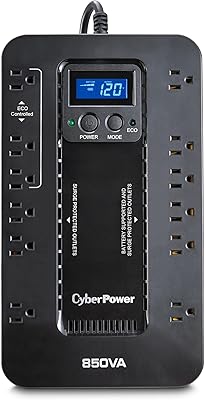 CyberPower EC850LCD UPS Battery Backup and Surge Protector