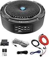 Recoil SL1708 8″ Under Seat Slim Amplified Car Subwoofer — image 1