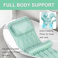 Olaemuo Full Body Bath Pillow with Removable Lumbar Cushion - Green — image 3