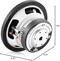 CT Sounds Bio 8” 600-Watt Dual 4-Ohm Car Subwoofer — image 7