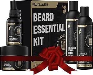 The Beard Struggle Men’s Beard Growth Kit – Gold Collection, Valhalla’s Gates