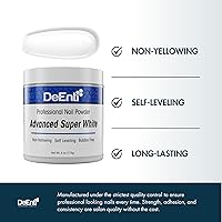 DeEnterprises Acrylic Nail Powder 4oz Bright White — image 3