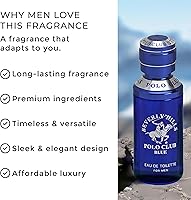 Beverly Hills Polo Club BLUE Cologne for Men 100mL — image 4