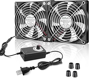 AmRunJe 2X 120mm Computer Fan with AC Plug Review