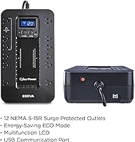CyberPower EC850LCD UPS Battery Backup and Surge Protector — image 5