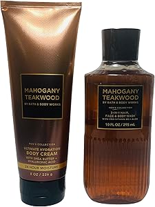 Bath & Body Works Mahogany Teakwood Men's 3-in-1 Hair, Face & Body Wash and Body Cream Set Review