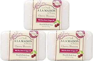 A LA MAISON Cherry Blossom Bar Soap - 3 Bars, 8.8oz