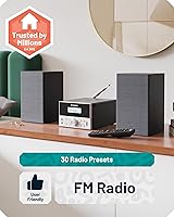 Oakcastle HIFI150 Bluetooth Stereo System — image 5