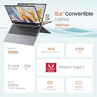 EYY Yoga 3200U 2-in-1 Laptop, 16GB RAM, 512GB SSD, 15.6″ FHD — image 2