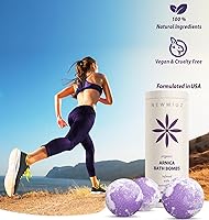 New Miuz Arnica Bubble Bath Bombs Lavender Bergamot (3-Pack) — image 4