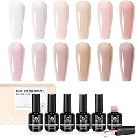 Beetles 12 Color Rubber Base Gel Polish, Nude Porcelain Doll Pink — image 1