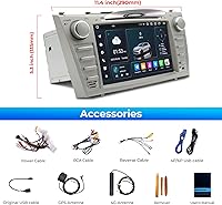 SWTNVIN Car Radio Stereo for Toyota Camry 2007-2011 Android 14 8″ Screen — image 7