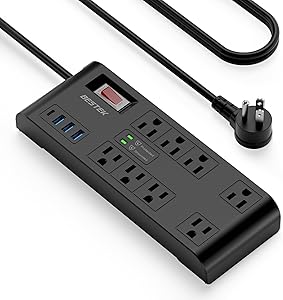 BESTEK 4000 Joules Surge Protector with USB and 8 Outlets Review