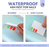 SAVILAND Nail Arm Rest with Microfiber Leather Mat — image 4