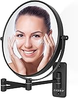 Zadro 7″ Wall Mounted Makeup Mirror with Magnification & Extending Arm, Black — image 8