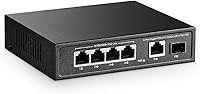 YuLinca 6-Port Gigabit PoE Switch with 4 PoE+ Ports — image 1