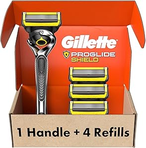 Gillette ProGlide Shield Men's Razor with Precision Trimmer, 5 Blades, Handle + 4 Blade Refills Review