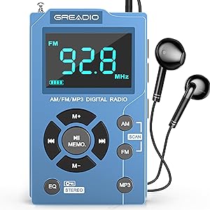 Greadio Portable AM FM Radio with MP3 Player Review