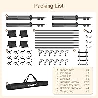EMART Backdrop Stand 10x10x7ft Adjustable Background Support System — image 7