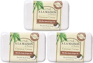 A LA MAISON Coconut Crème Bar Soap 3-Pack