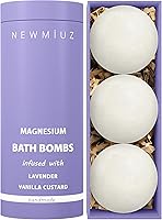 New Miuz Magnesium Lavender Vanilla Luxury Fizzing Bath Bombs — image 1
