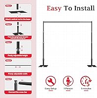 EMART Pipe and Drape Backdrop Stand Kit 10x10ft — image 6