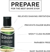 eShave Pre Shave Oil for Men - Calming White Tea 2 oz — image 6