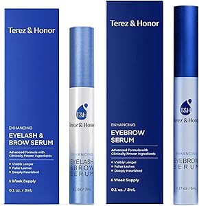 Terez & Honor Natural Eyelash Serum and Eyebrow Serum Set Review