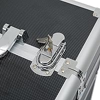 Karl home 4-in-1 Makeup Train Case Rolling Cosmetic Trolley, Black — image 2