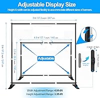 FUDESY 8x8 ft Backdrop Banner Stand — image 2