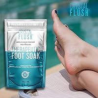 Crystal Flush Foot Soak with Apple Cider Vinegar, Tea Tree Oil & Pink Himalayan Salt 16oz — image 4