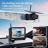 FEISIKE ADC719 Magnetic Solar Wireless Backup Camera — image 2